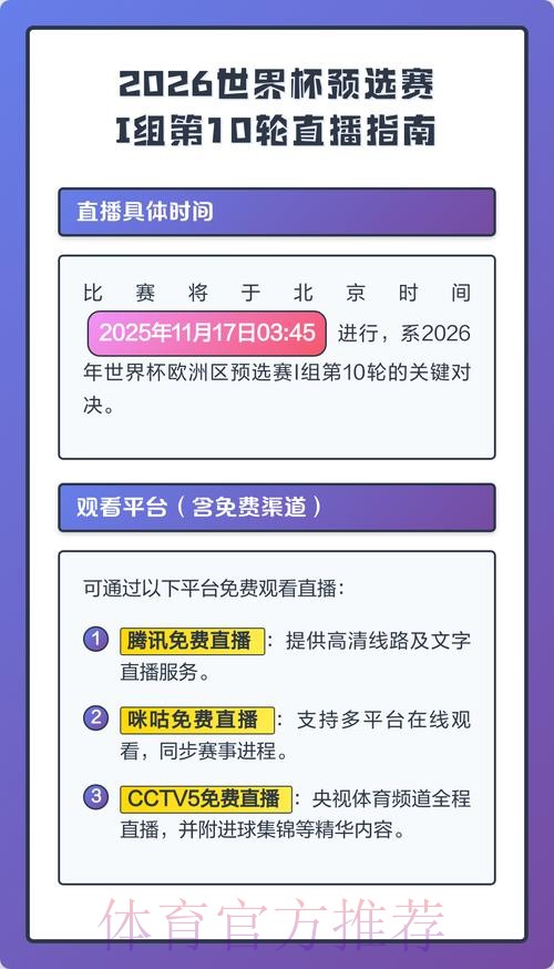 2026年世界杯直播平台精选攻略